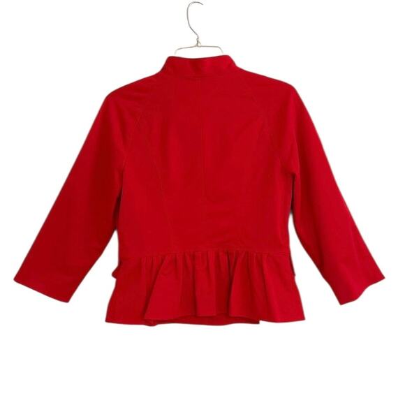 Vintage 2000 Kenneth Cole Zip Jacket Blazer Mini Peplum Sz 6  Office - Picture 4 of 6